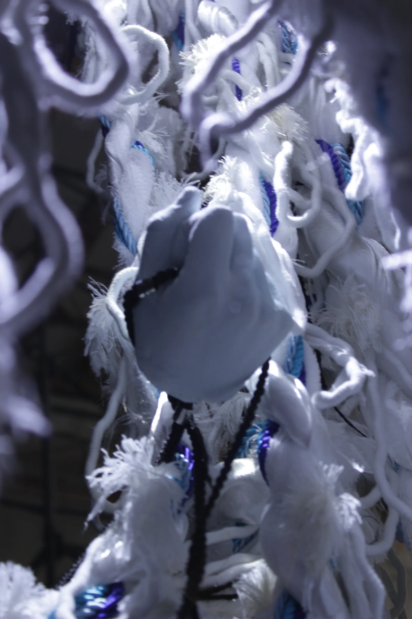 Detail of the braided cascade